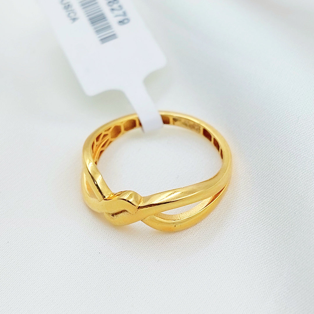 Light Deluxe Ring Made of 21K Gold by Saeed Jewelry 