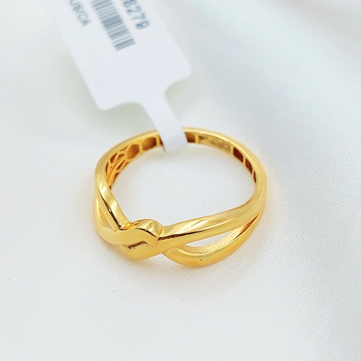 Light Deluxe Ring Made of 21K Gold by Saeed Jewelry 