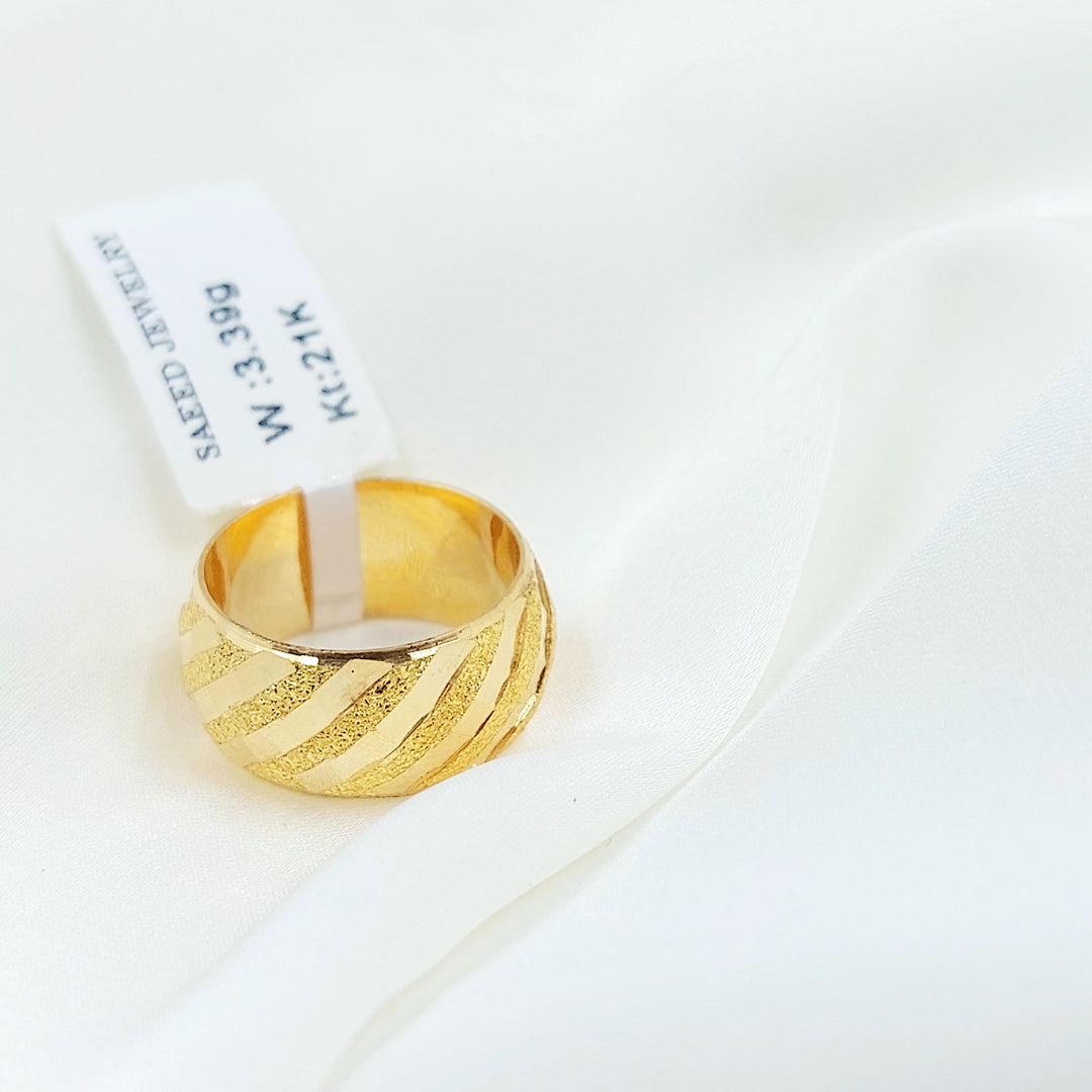 Wide Sanded Wedding Ring