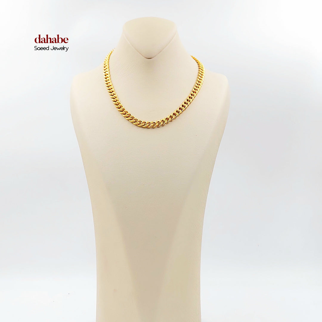 21K عقد جنزير-مجوهرات الشيخ سعيد-Saeed Jewelry 