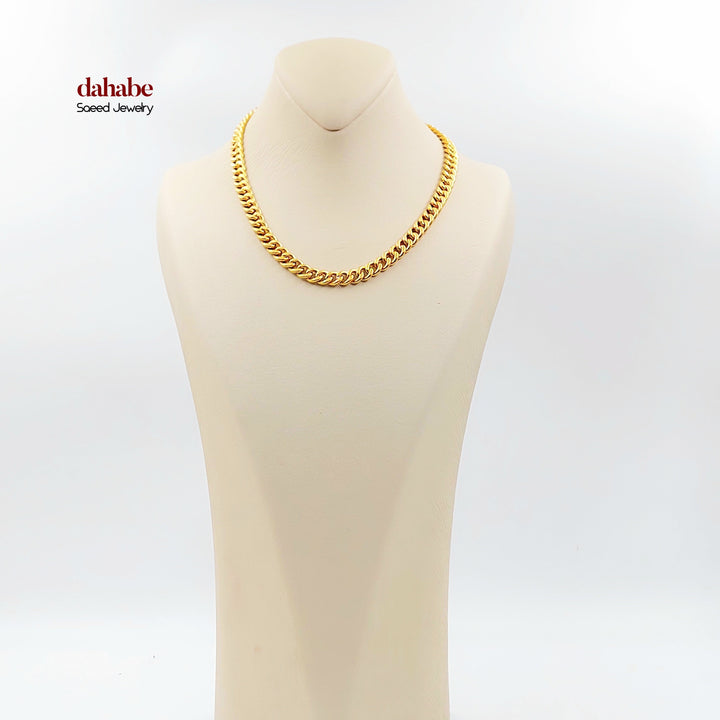 21K عقد جنزير-مجوهرات الشيخ سعيد-Saeed Jewelry 