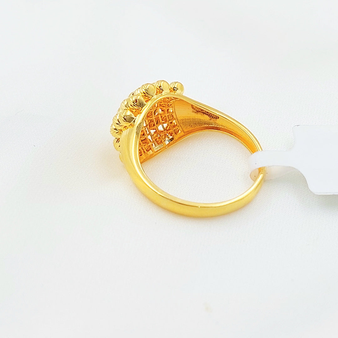 Deluxe Balls Ring Made of 21K Gold by Saeed Jewelry 