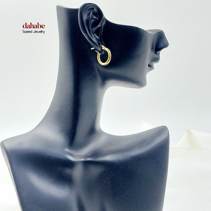 18K حلق ذبلة اطفال-مجوهرات الشيخ سعيد-Saeed Jewelry 