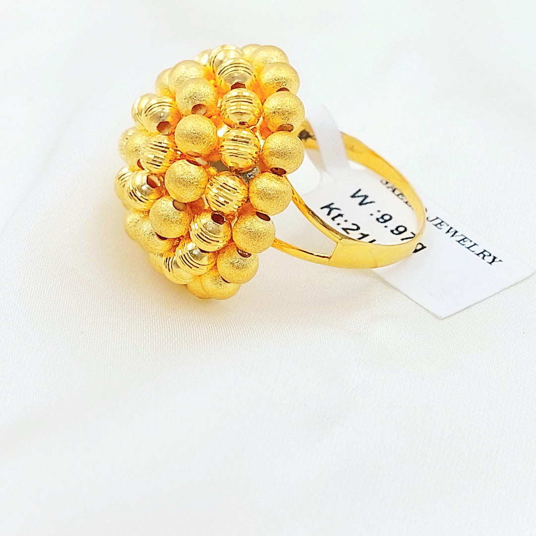 Deluxe Balls Ring Made of 21K Gold by Saeed Jewelry 