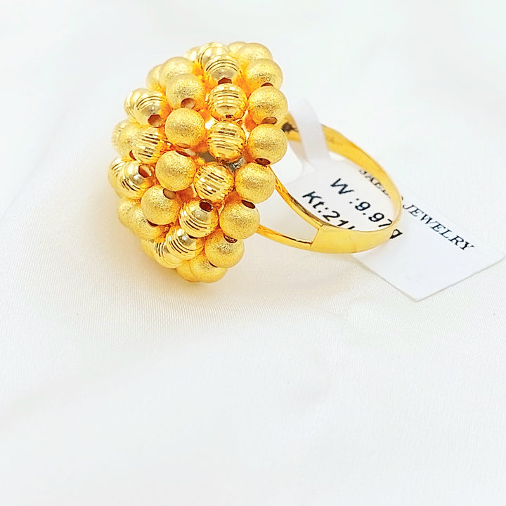 Deluxe Balls Ring Made of 21K Gold by Saeed Jewelry 