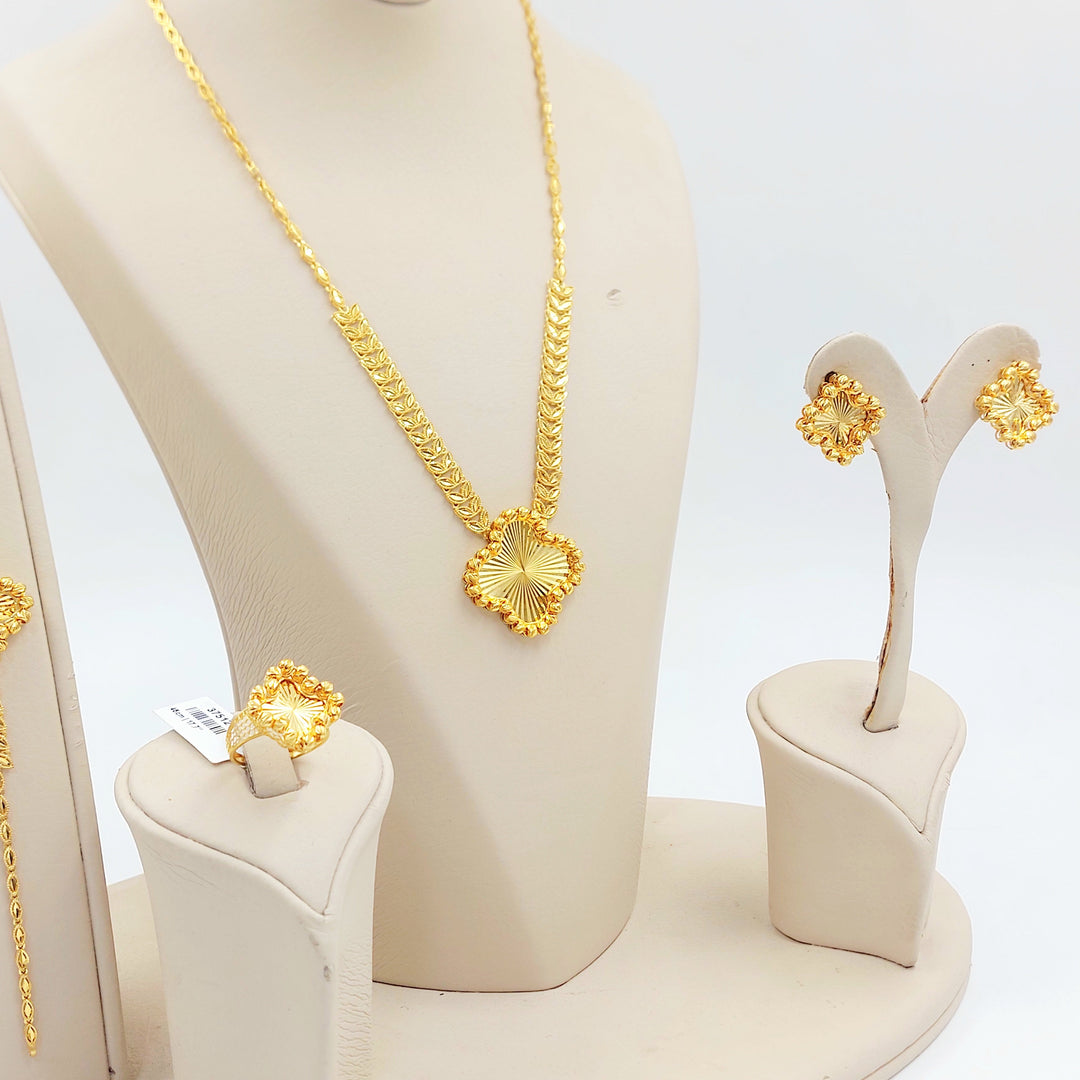 Balls Rose Set Made of 21K Gold by Saeed Jewelry 