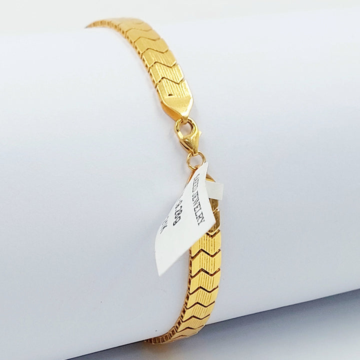 21K اسوارة افعى-مجوهرات الشيخ سعيد-Saeed Jewelry 