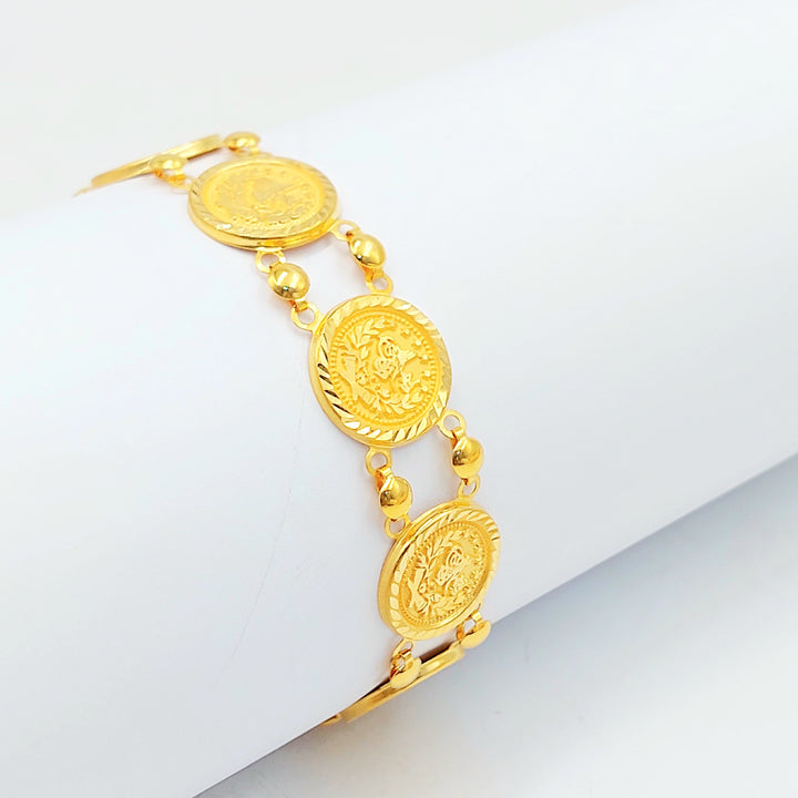 21K Gold Ottoman Coin-Inspired Bracelet