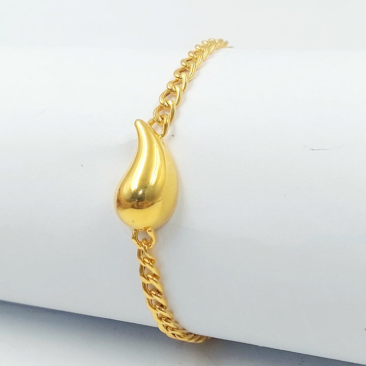 21K اسوارة لوزة-مجوهرات الشيخ سعيد-Saeed Jewelry 