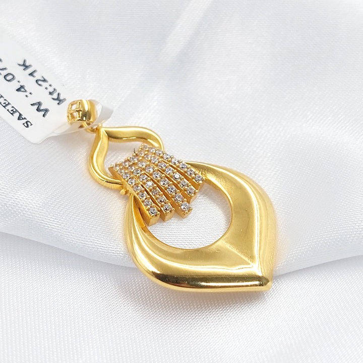 21K تعليقة اكسترا مرصع-مجوهرات الشيخ سعيد-Saeed Jewelry 