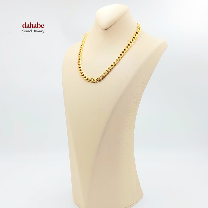 21K Gold Cuban Link Necklace