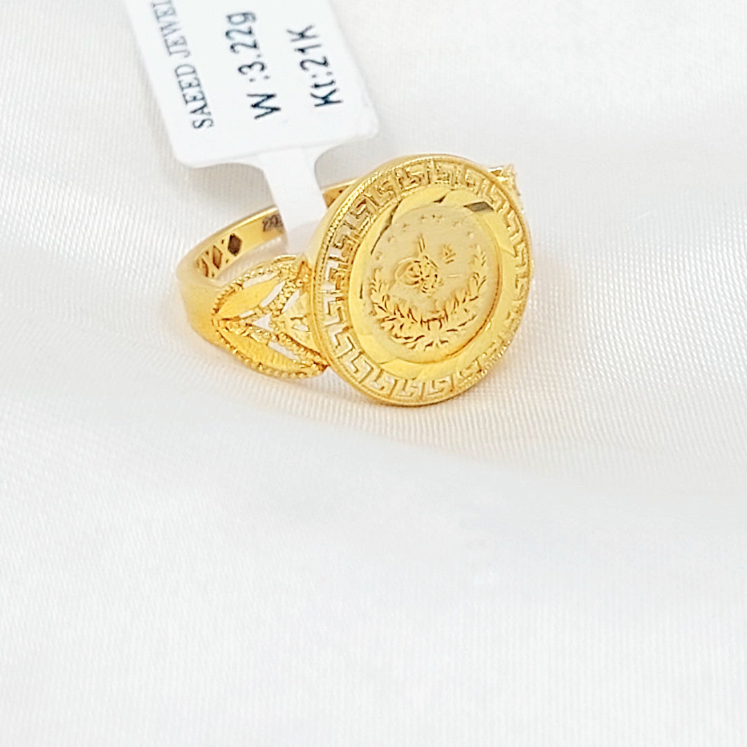Deluxe Rashadi Ring Made of 21K Gold by Saeed Jewelry 