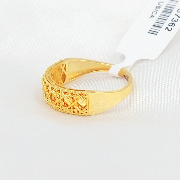 Deluxe Ring Made of 21K Gold by Saeed Jewelry 