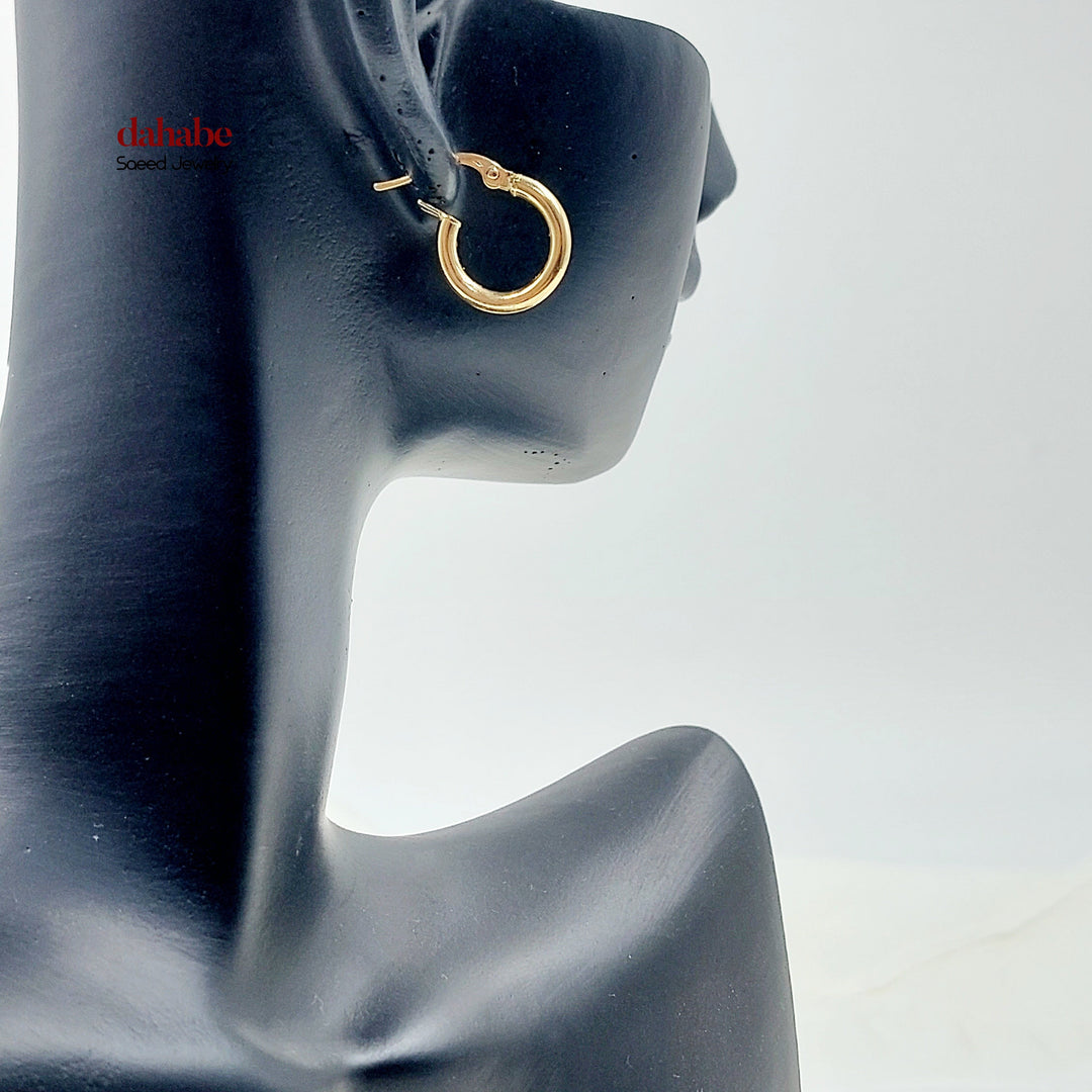 18K حلق ذبلة اطفال-مجوهرات الشيخ سعيد-Saeed Jewelry 