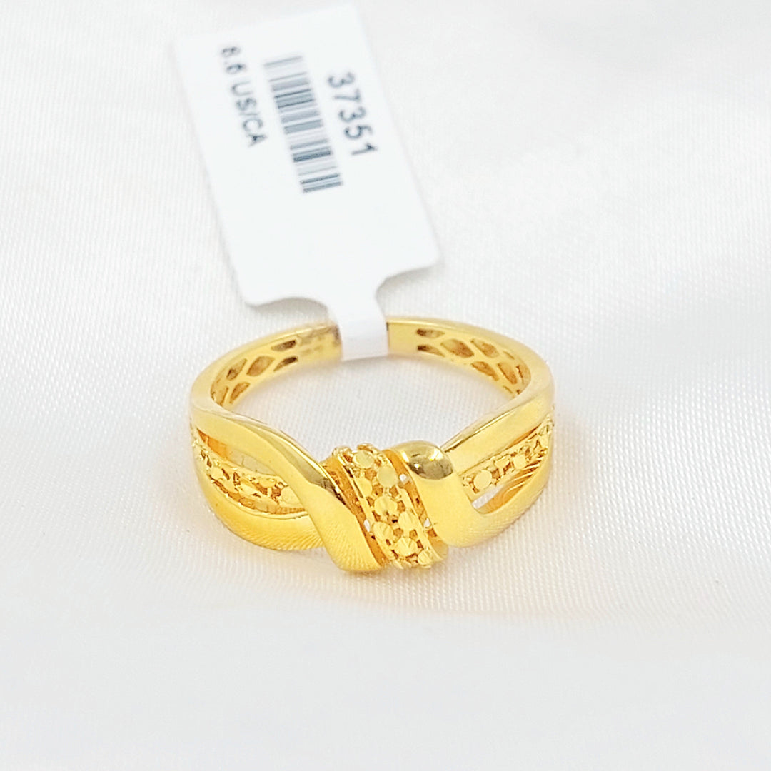 Deluxe Ring Made of 21K Gold by Saeed Jewelry 
