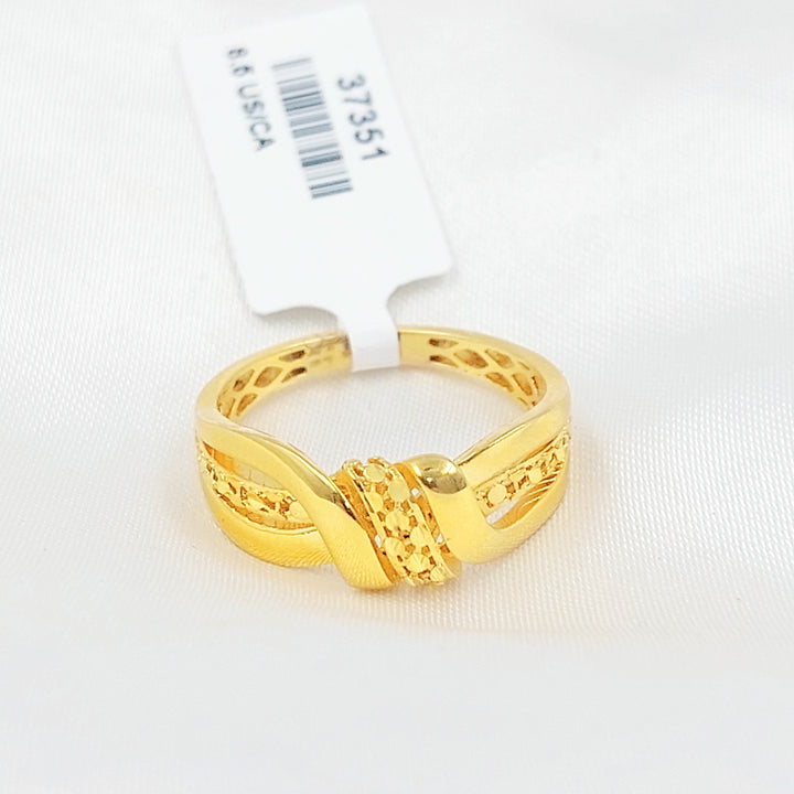 Deluxe Ring Made of 21K Gold by Saeed Jewelry 