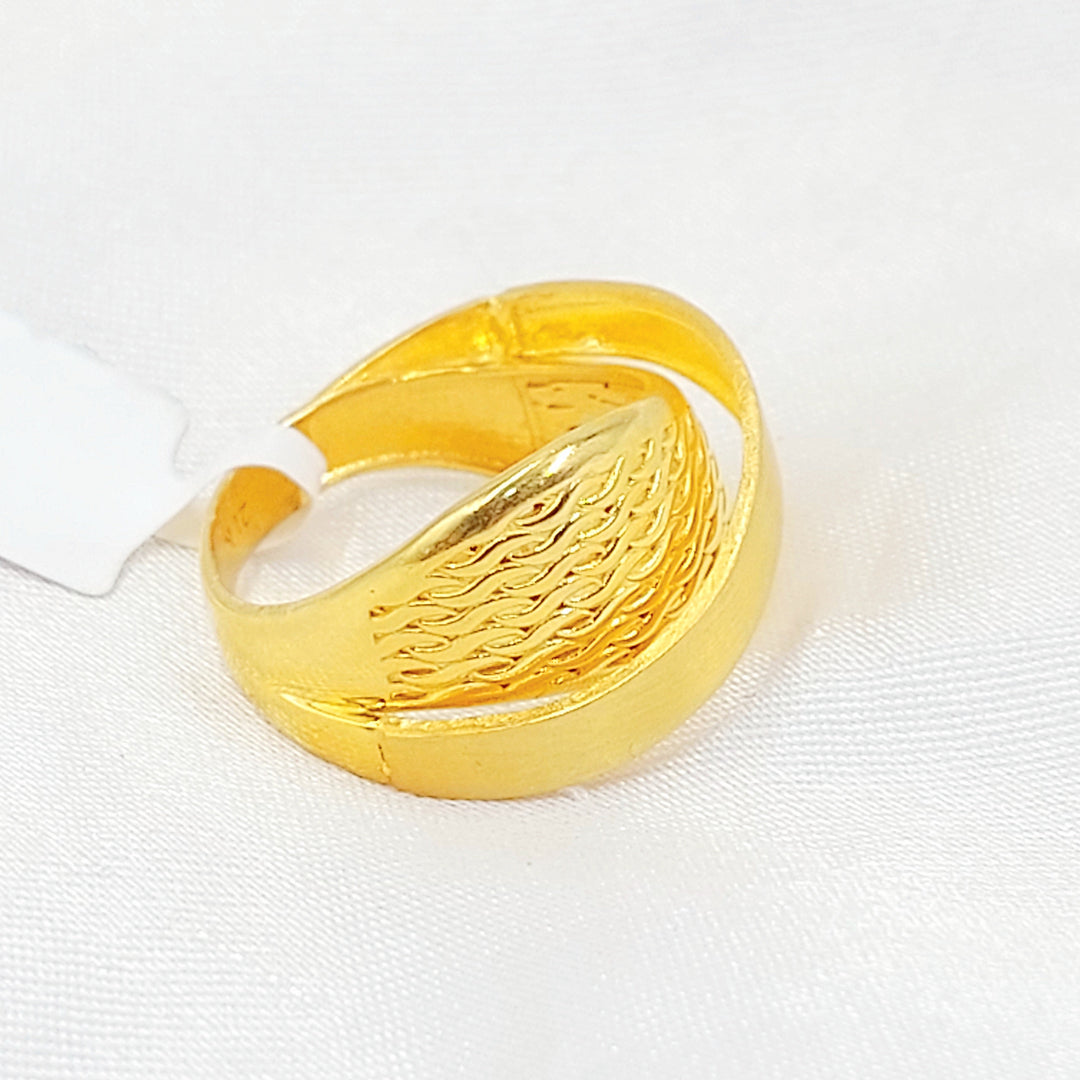 Deluxe Ring Made of 21K Gold by Saeed Jewelry 