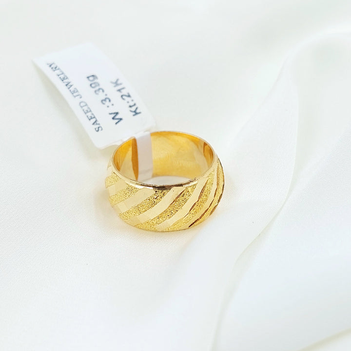 Wide Sanded Wedding Ring
