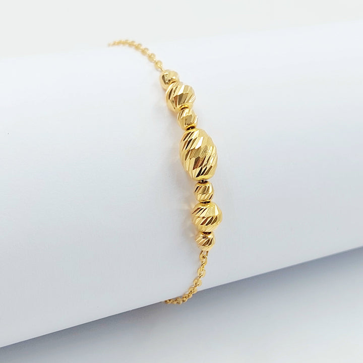 21K اسوارة طابات-مجوهرات الشيخ سعيد-Saeed Jewelry 