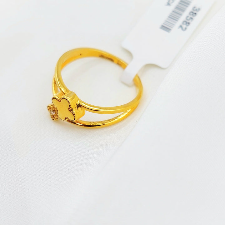 21K Gold Floral Ring
