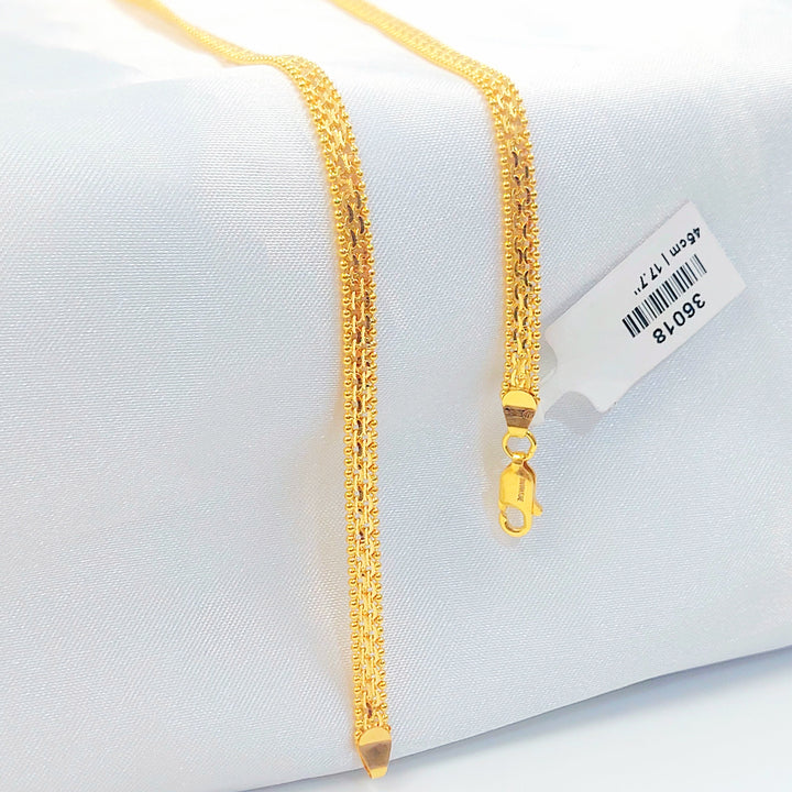 21K سنسال  ماليزي 4mm-مجوهرات الشيخ سعيد-Saeed Jewelry 