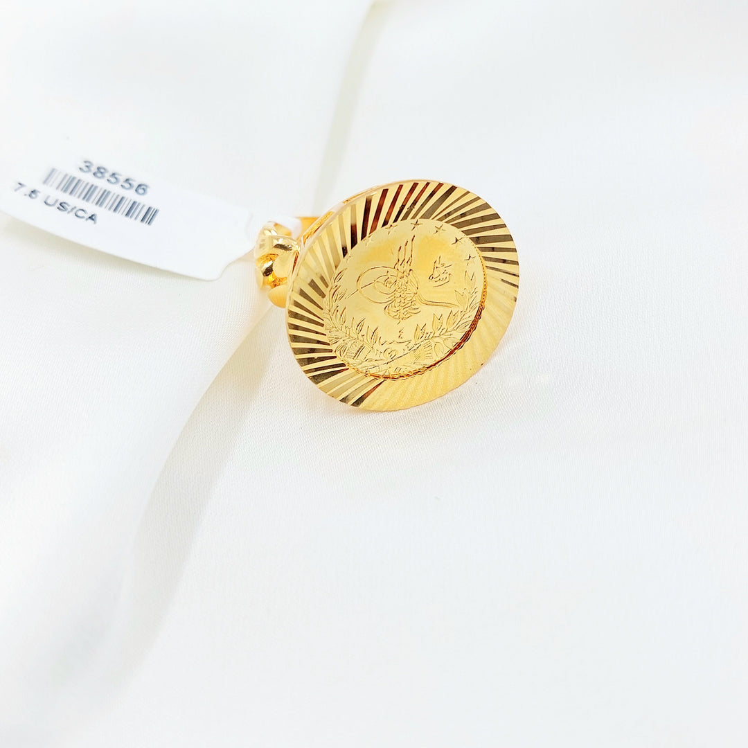 21K Gold Ottoman Coin-Inspired Ring
