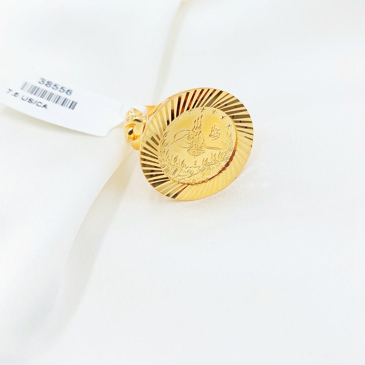 21K Gold Ottoman Coin-Inspired Ring