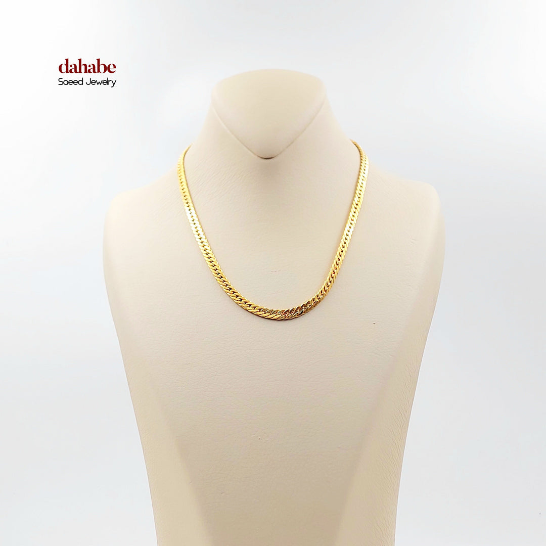 21K عقد جنزير-مجوهرات الشيخ سعيد-Saeed Jewelry 