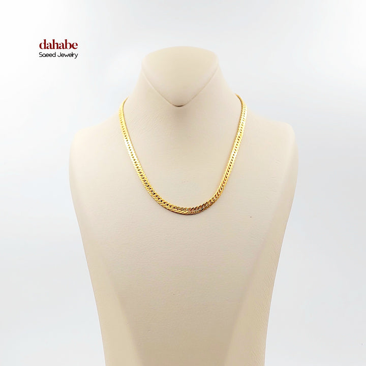 21K عقد جنزير-مجوهرات الشيخ سعيد-Saeed Jewelry 
