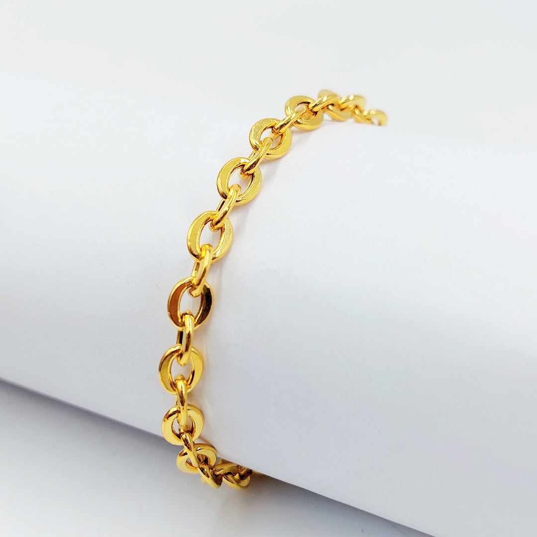 Deluxe Rounded Bracelet Made of 21K Gold by Saeed Jewelry 