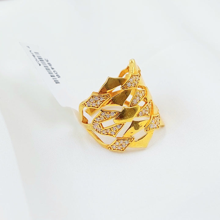 Zircon Studded Deluxe Ring