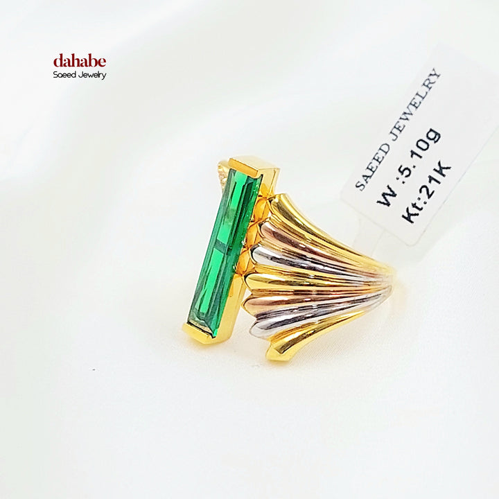 Zircon Studded Deluxe Ring