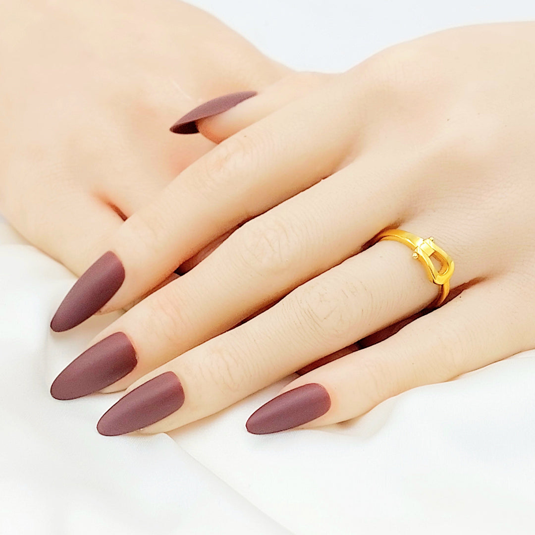 21K Gold Buckle Ring