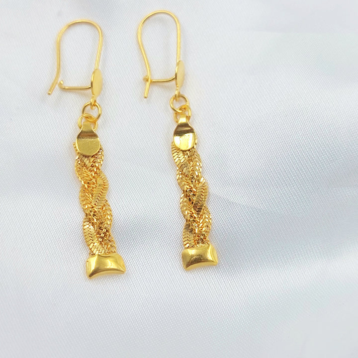 21K حلق فانسي اكسترا-مجوهرات الشيخ سعيد-Saeed Jewelry 