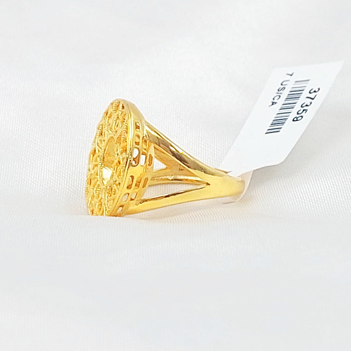 Deluxe Ring Made of 21K Gold by Saeed Jewelry 