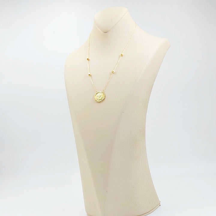 Print Rashadi Necklace Made of 18K Gold by Saeed Jewelry 