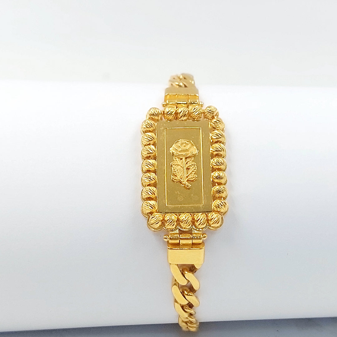 21K اسوارة اونصه طابات-مجوهرات الشيخ سعيد-Saeed Jewelry 