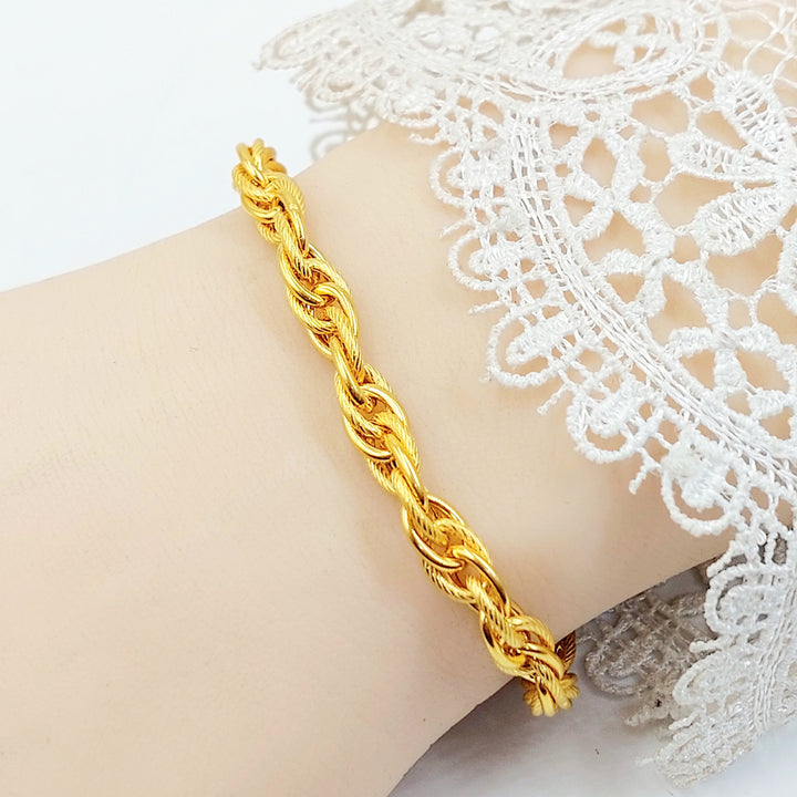 Deluxe Virna Bracelet Made of 21K Gold by Saeed Jewelry 
