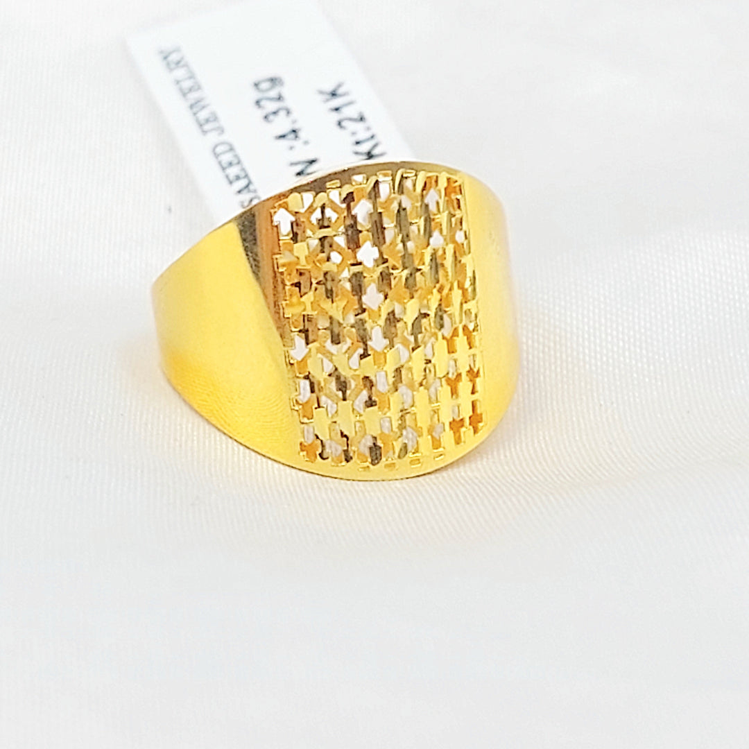 Deluxe Deluxe Ring Made of 21K Gold by Saeed Jewelry 