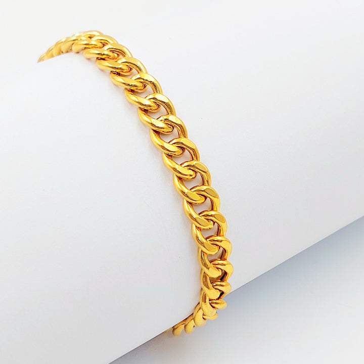 Deluxe Cuban Links Bracelet Made of 21K Gold by Saeed Jewelry 