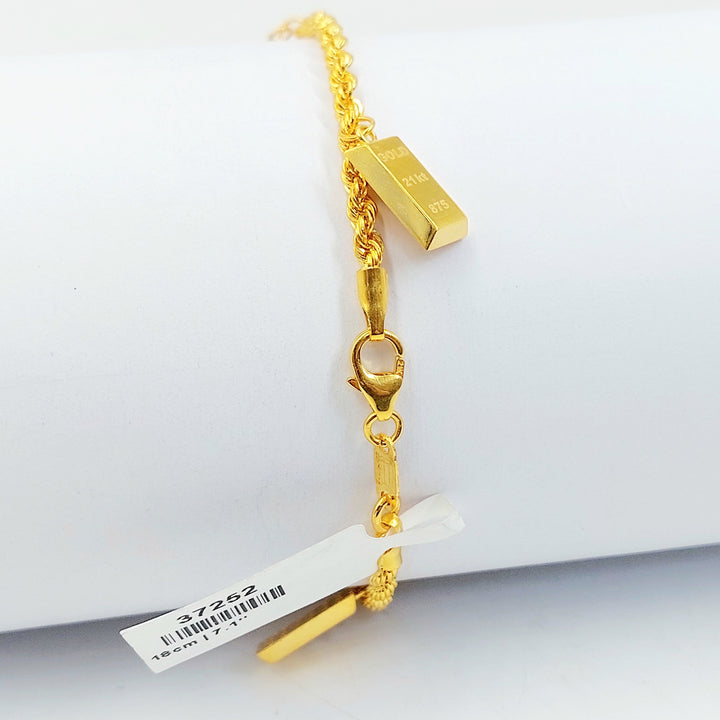Dandash Bracelet Made of 21K Gold by Saeed Jewelry 