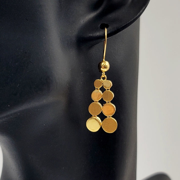 Deluxe Turkish Earrings Made of 21K Gold by Saeed Jewelry 