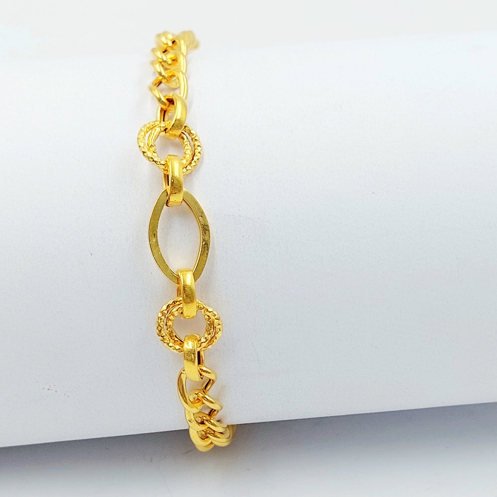 21K اسوارة جنزير اكسترا-مجوهرات الشيخ سعيد-Saeed Jewelry 