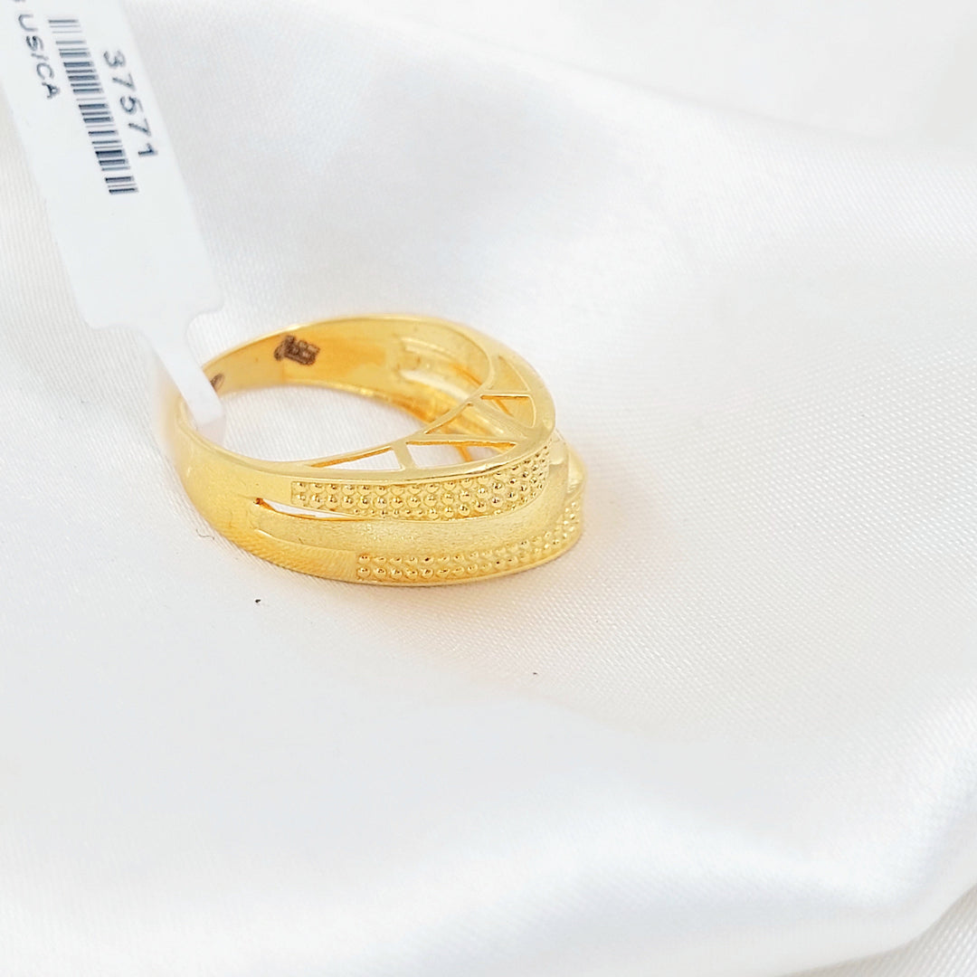 Engraved Pyramid Ring