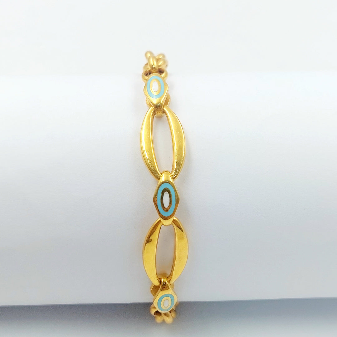 21K اسوارة اكسترا مينا-مجوهرات الشيخ سعيد-Saeed Jewelry 