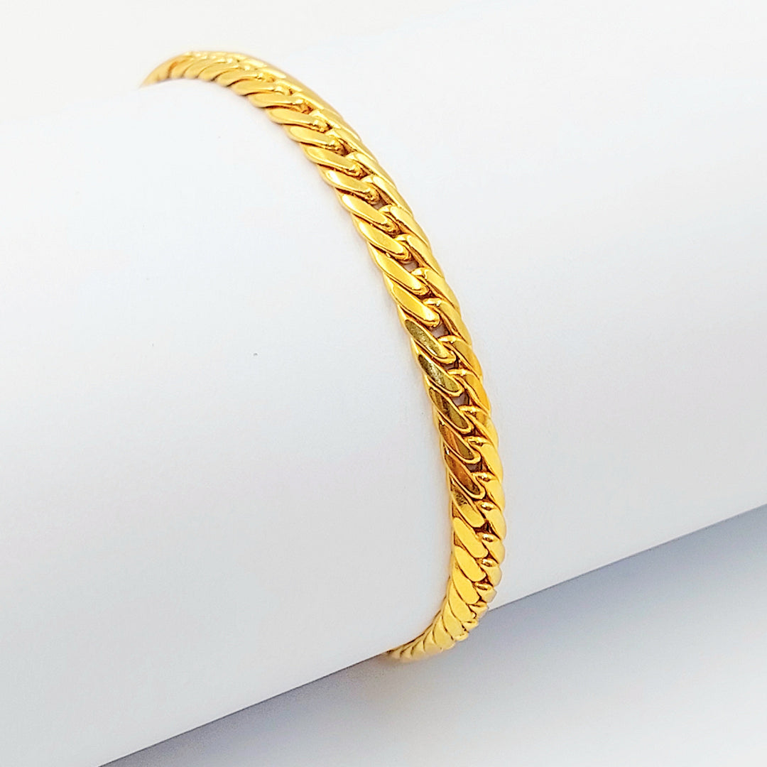 Deluxe Cuban Links Bracelet Made of 21K Gold by Saeed Jewelry 