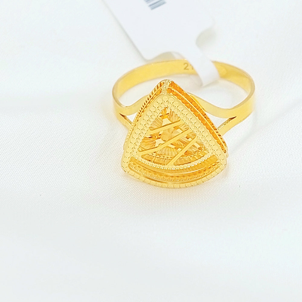 21K خاتم اكسترا-مجوهرات الشيخ سعيد-Saeed Jewelry 