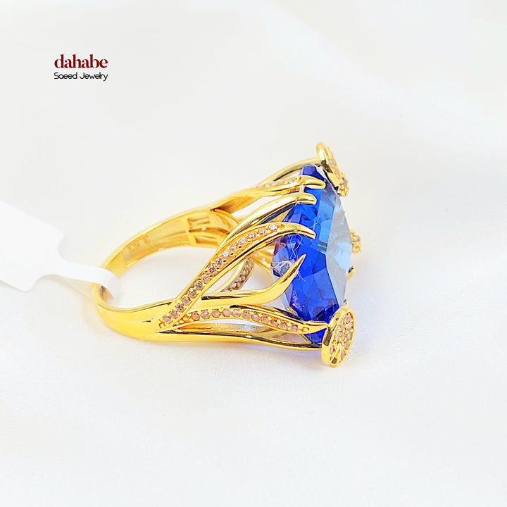 Zircon Studded Deluxe Ring