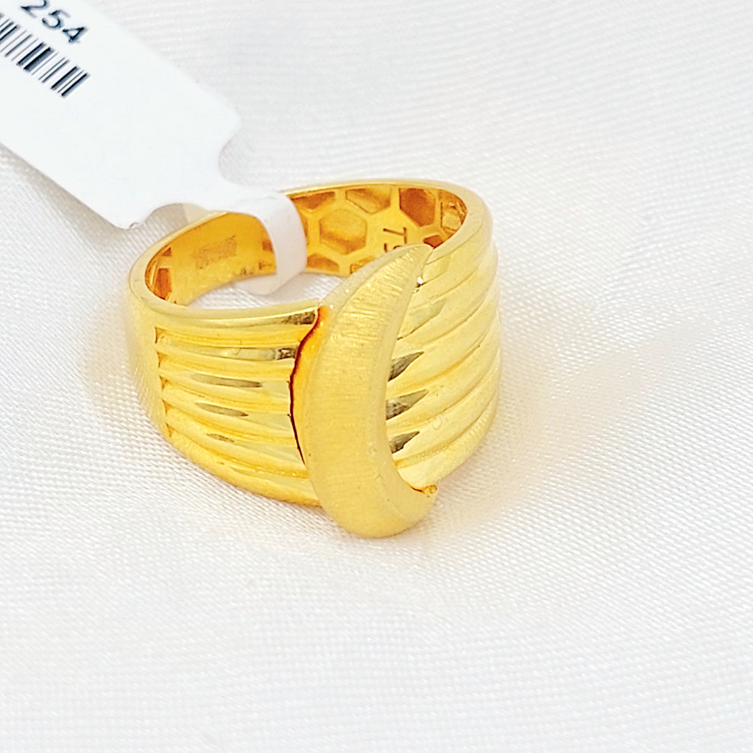 Deluxe Ring Made of 21K Gold by Saeed Jewelry 