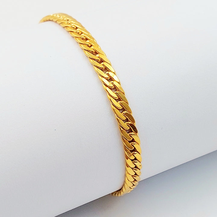 Deluxe Cuban Links Bracelet Made of 21K Gold by Saeed Jewelry 